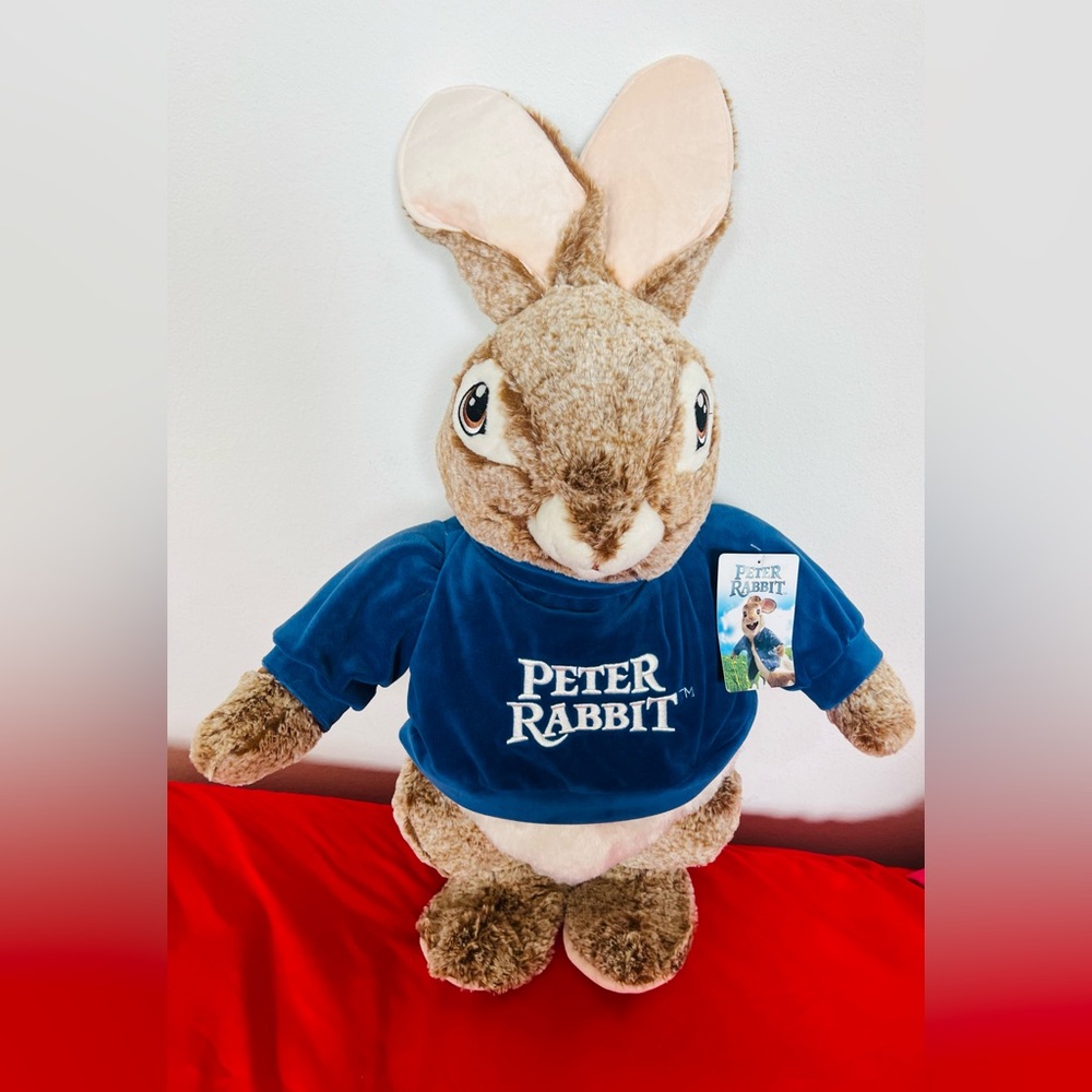 Peter Rabbit Standing Porch Greeter Plush Easter Decoration 24" New Dan Dee 2021
